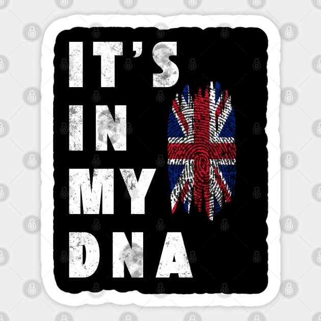 It's in My DNA: Britain Sticker by Xtian Dela ✅